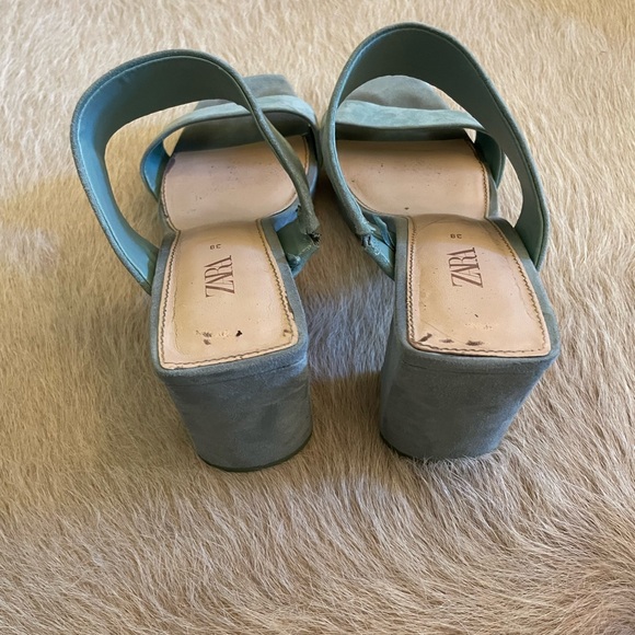 Zara Teal Pumps - Picture 4 of 5